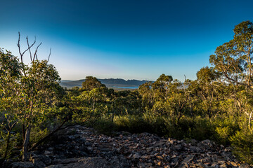 Hiking paths in the Grampians National Park in Victoria, Australia.