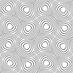 Abstract thin line seamless pattern. Linear ornamental geometric background. Wrapping paper. Vector illustration.            