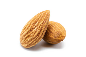 Obraz na płótnie Canvas Almonds seed isolated on white background