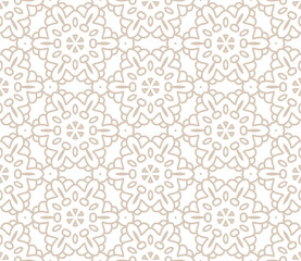 Abstract thin line seamless pattern. Linear ornamental geometric background. Wrapping paper. Vector illustration.            