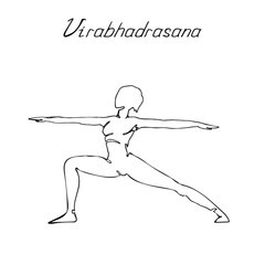 Vector illustration with indoor online physical exercises.