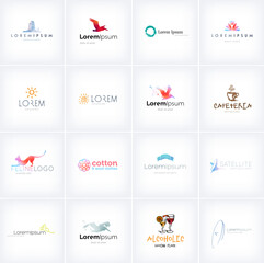 Vector collection of logo templates