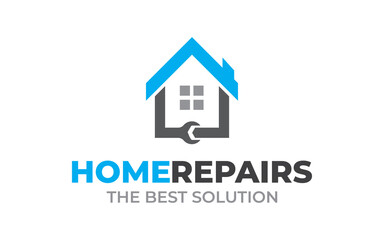 Creative Home repair, Real Estate, and Building Concept Logo