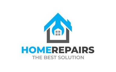 Creative Home repair, Real Estate, and Building Concept Logo