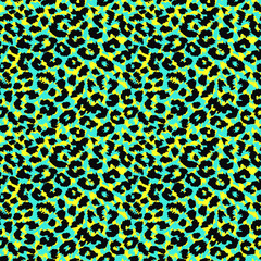 pattern design of leopard animal print vector