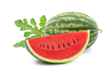 watermelon isolated on white background., Fruit with sweet flavor