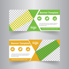 abstract web banner design template
