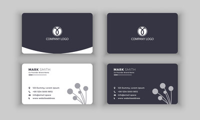 Modern Creative and Clean Business Card Template. vector file.
