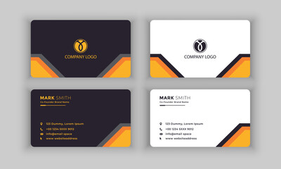 Modern Creative and Clean Business Card Template. vector file.