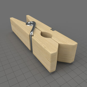 Wooden clothespin 2