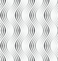 Obraz premium Vector seamless pattern. Stylish texture with wavy lines from different circles.