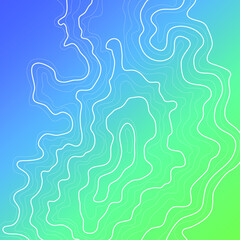 topographic map vector illustration abstract height lines isolated on a blue background