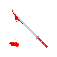 Sword with blood