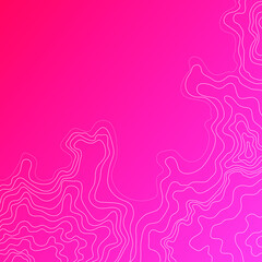 topographic map vector illustration abstract height lines isolated on pink background