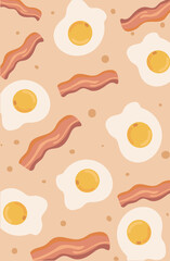 bacon and fried egg  phone wallpaper.