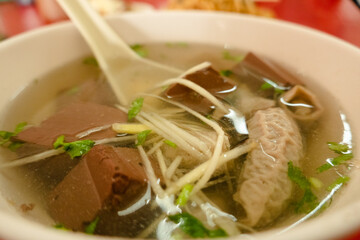 pork blood soup