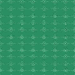 Vector geometric pattern with flower shapes onwhite  background. Stylish ornament. 