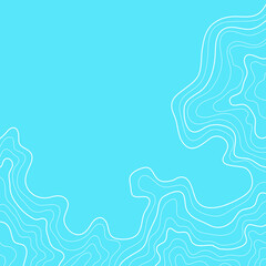 topographic map vector illustration abstract height lines isolated on a blue background