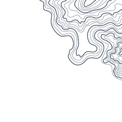 topographic map vector illustration abstract height lines isolated on a white background