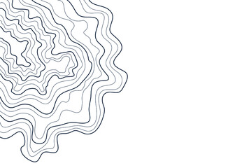 topographic map vector illustration abstract height lines isolated on a white background