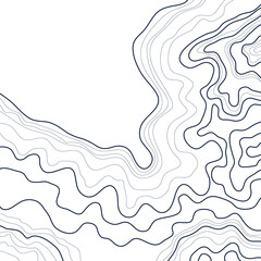 topographic map vector illustration abstract height lines isolated on a white background