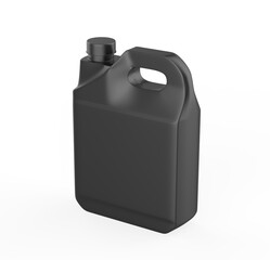 plastic gallon, Jerry can isolated on a white background. 3d illustration