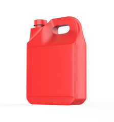 plastic gallon, Jerry can isolated on a white background. 3d illustration
