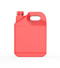 plastic gallon, Jerry can isolated on a white background. 3d illustration