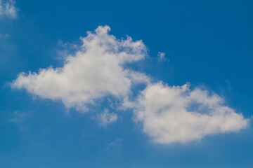 white cloud on blue sky