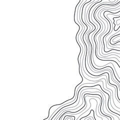 topographic map vector illustration abstract height lines isolated on a white background