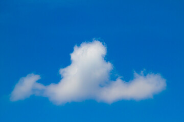 white cloud on blue sky