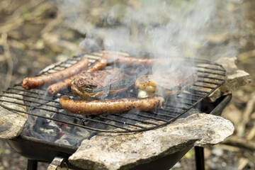 Barbecue en forêt