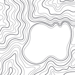 Fototapeta premium topographic map vector illustration abstract height lines isolated on a white background