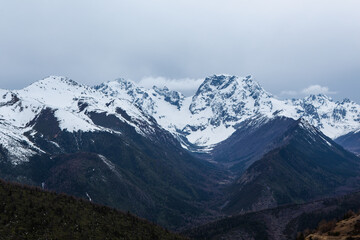 Baima snow mountain in Tibet, China.