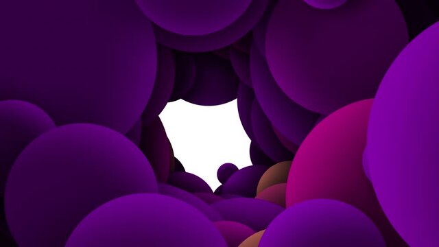 Colorful bubbles particles 4k colorful slow motion background
