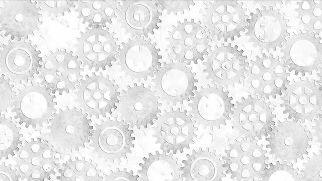 gear wheel graphic motion footage