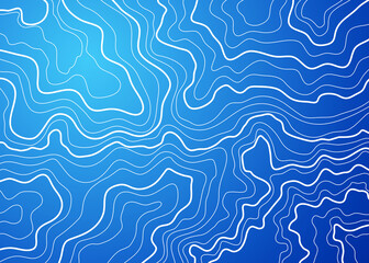 topographic map vector illustration abstract height lines isolated on a blue background