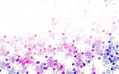 Light Pink, Red vector template with chaotic shapes.