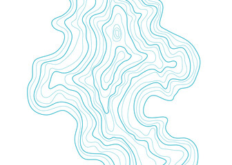 topographic map vector illustration abstract height lines isolated on a white background