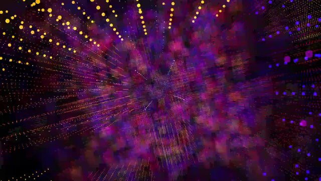 4K abstract animated technological background