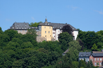 Fototapeta na wymiar Oberes Schloss in Siegen city at NRW, Germany, Europe