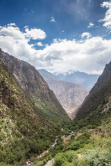 Naklejka premium A deep valley in Tibet, China.