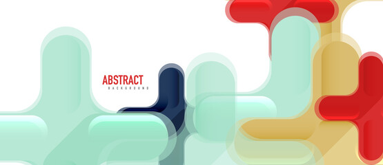 Glossy multicolored plastic style cross composition, x shape design, techno geometric modern abstract background. Trendy abstract layout template