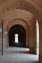 Fototapeta premium Arcos en Castillo de Montjuic Barcelona España 