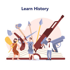 History concept. History school subject. Idea of science and education.