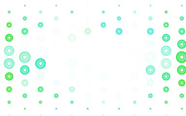 Light Green vector template with circles.