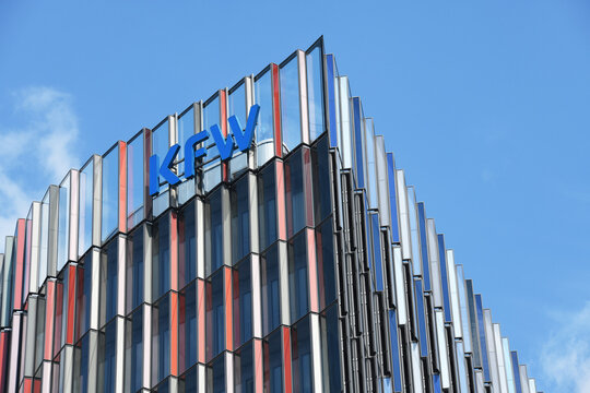 Frankfurt, Hesse / Germany - May 16, 2018: Headquarters of KfW in Frankfurt, Germany - KfW is a german government-owned development bank