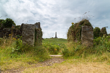 carn brea near redruth cornwall uk 