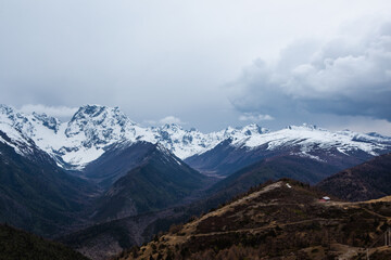 Baima snow mountain in Tibet, China.