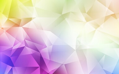 Obraz premium Light Multicolor vector gradient triangles pattern. Glitter abstract illustration with an elegant triangles. Pattern for a brand book's backdrop.